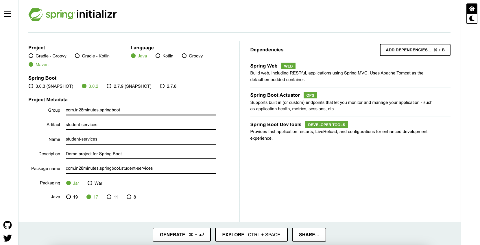 spring boot web form